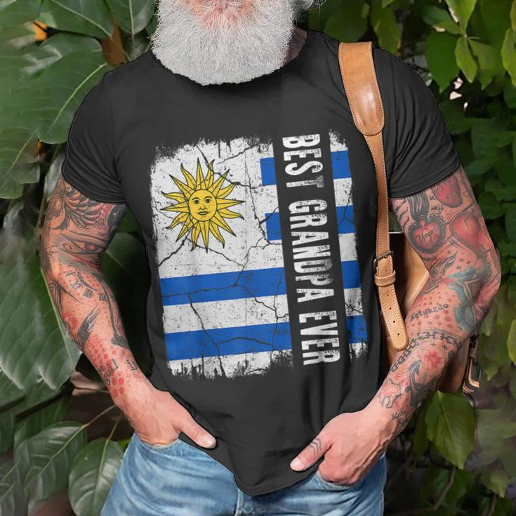 Best Uruguayan Grandpa Ever Uruguay Grandpa Fathers Day Unisex T-Shirt Gifts for Old Men