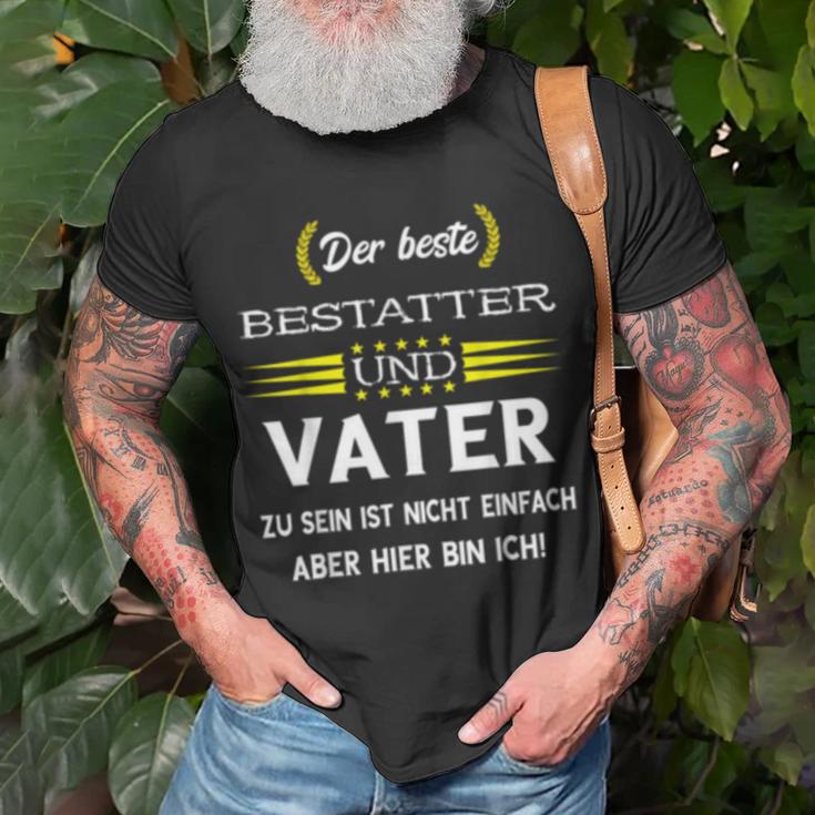 Bestatter Vater T-Shirt, Herren Friedhof Motiv Tee Geschenke für alte Männer