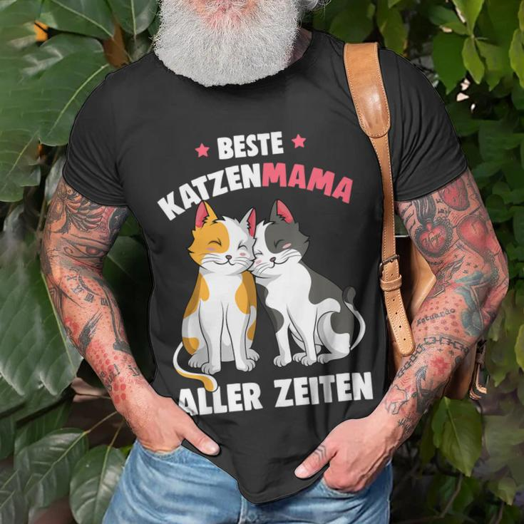 Beste Katzen Mama Aller Zeiten Katzenmama Katze Damen T-Shirt Geschenke für alte Männer