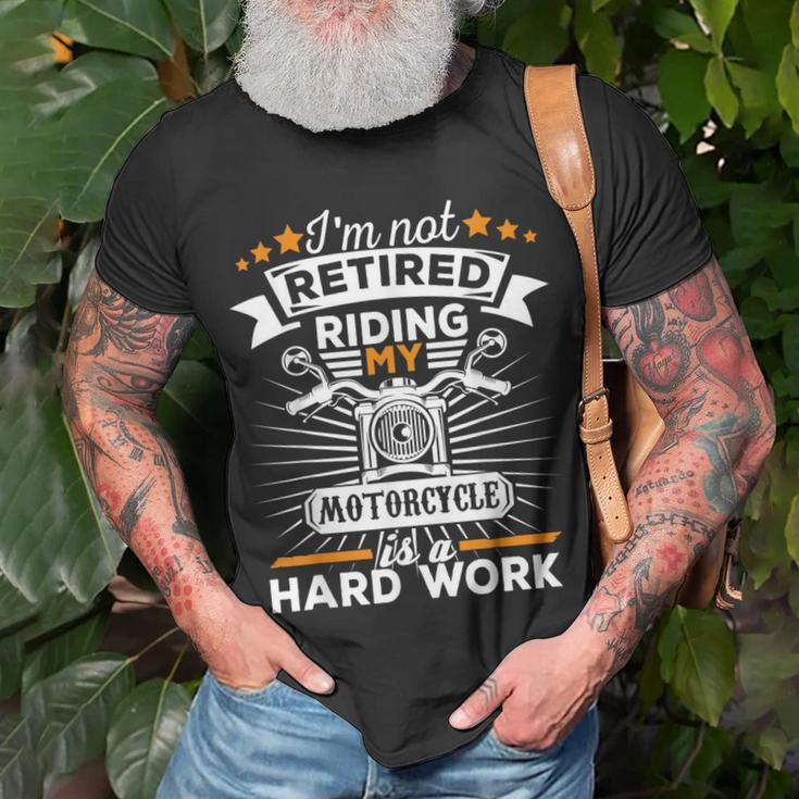 Biker Grandpa Motorcycle Retirement Gift Retired Unisex T-Shirt Gifts for Old Men