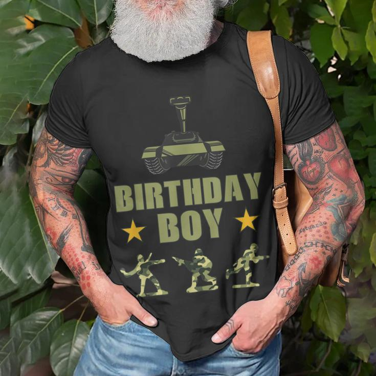 Birthday Army Party Army Decorations Boys Birthday Party T-Shirt Gifts for Old Men