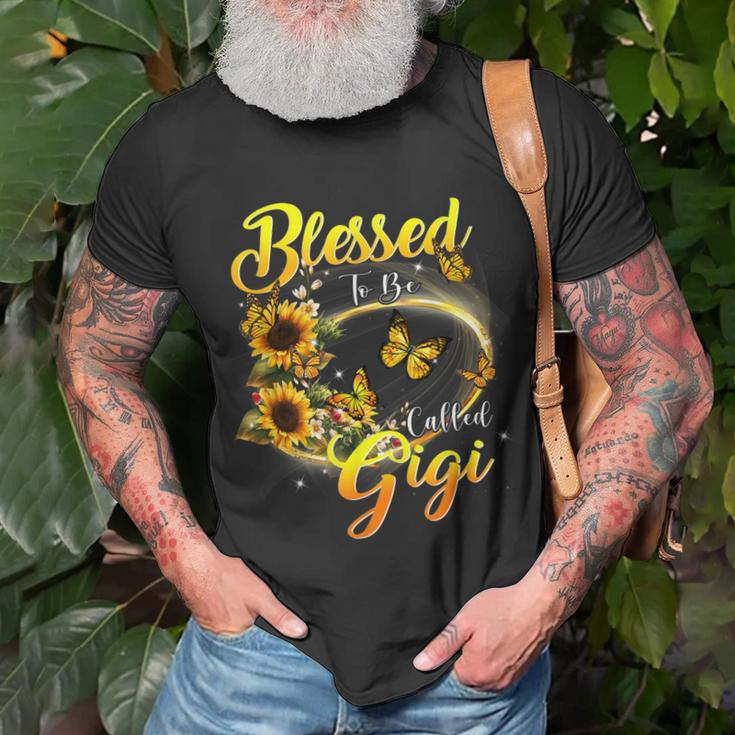 Blessed To Be Called Gigi Sunflower Lovers Grandma Unisex T-Shirt Gifts for Old Men