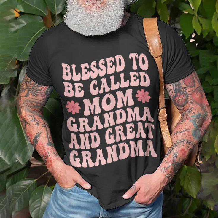Blessed To Be Called Mom Grandma Great Grandma Mothers Day Gift For Womens Unisex T-Shirt Gifts for Old Men