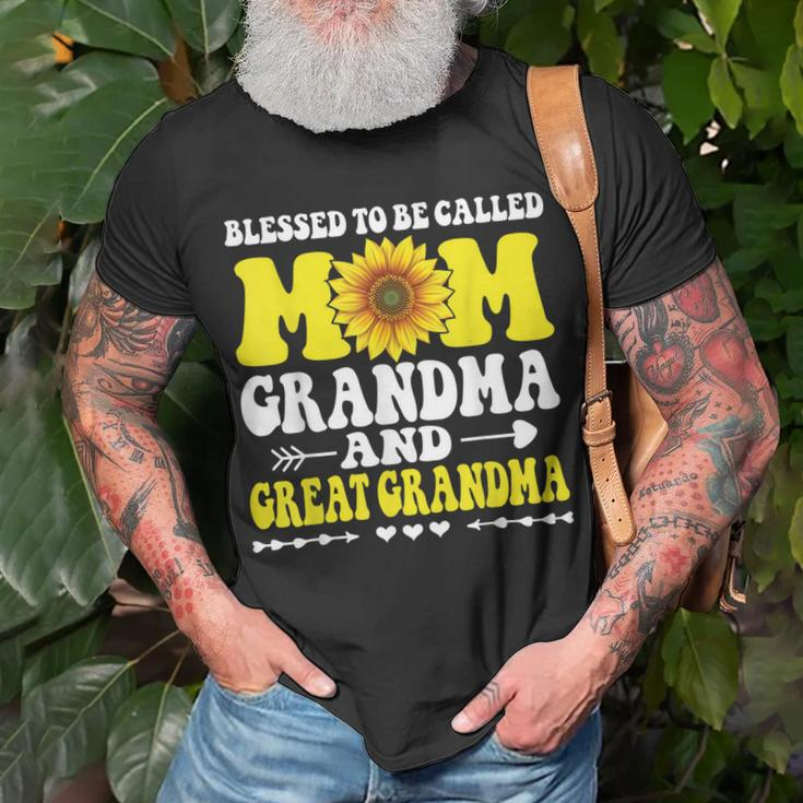 Blessed To Be Called Mom Grandma Great Grandma Mothers Day Unisex T-Shirt Gifts for Old Men