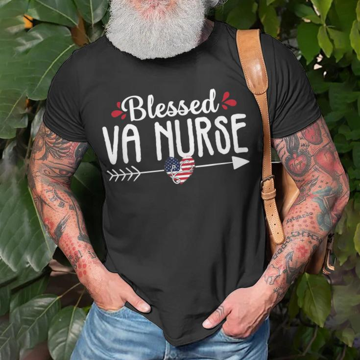 Blessed Va Nurse Cute Rn Veteran Nursing Women T-shirt Gifts for Old Men
