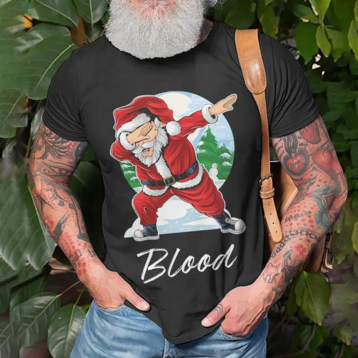 Blood Name Gift Santa Blood Unisex T-Shirt Gifts for Old Men