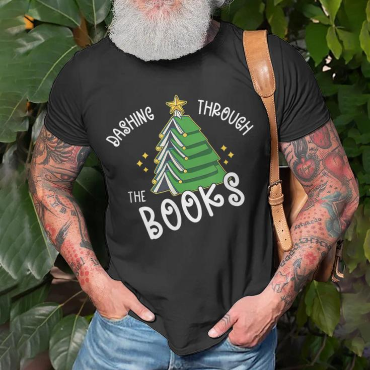 Book Lover Christmas Tree Holiday Reading Love To Read T-shirt Gifts for Old Men