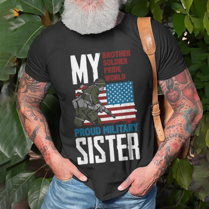Brother My Soldier Hero Proud Military Sister - Veteran T-shirt Gifts for Old Men