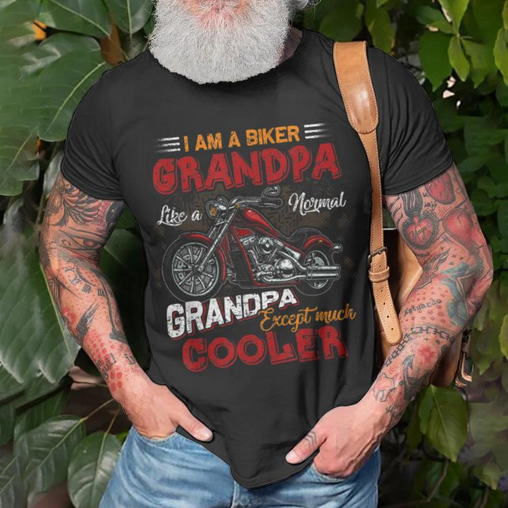 Car Bike Motorcycle Lover I Am A Cool Biker Grandpa Unisex T-Shirt Gifts for Old Men