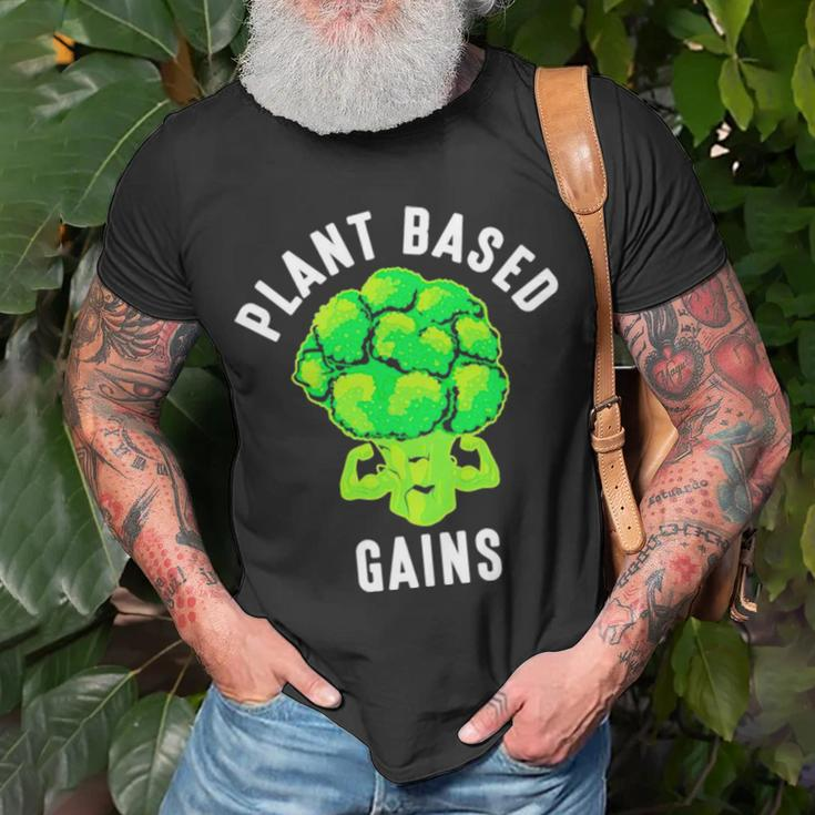 Cauliflower Plant Based Gains Unisex T-Shirt Gifts for Old Men