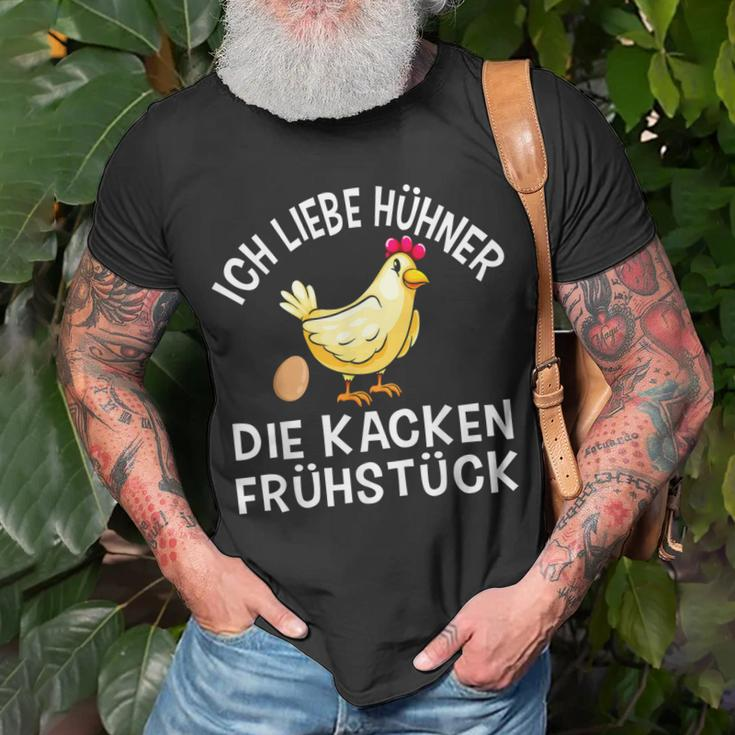 Chicken Spruch Bäuerin Bauern Huhn Henne Hahn Hühner T-Shirt Geschenke für alte Männer