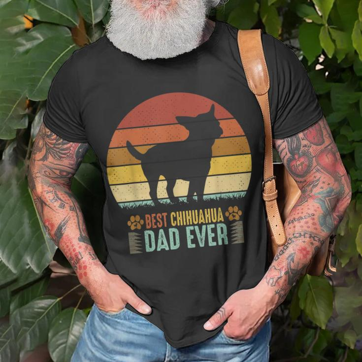 Chihuahua Dog Dad Fathers Day Best Chihuahua Dad Ever Unisex T-Shirt Gifts for Old Men