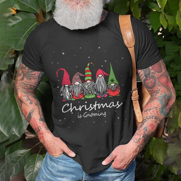 Christmas Is Gnoming God Jul Gnome Tomte Xmas Santa Idea T-shirt Gifts for Old Men