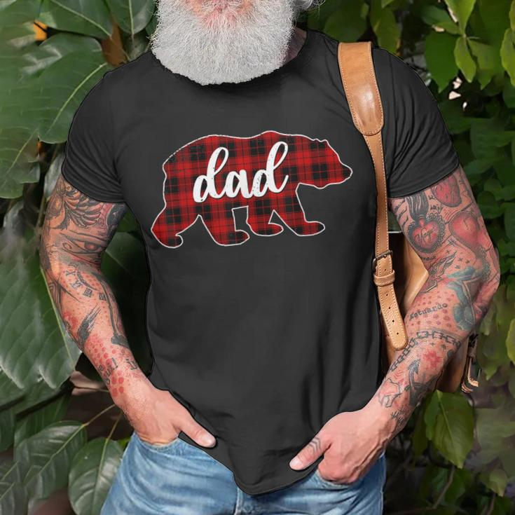 Christmas Red Plaid Dad Buffalo Matching Family Papa Pajama Unisex T-Shirt Gifts for Old Men