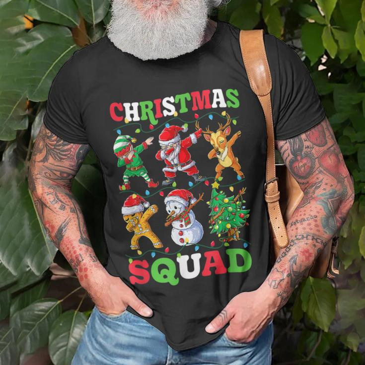Christmas Squad Santa Dabbing Elf Family Matching Pajamas V4T-shirt Gifts for Old Men