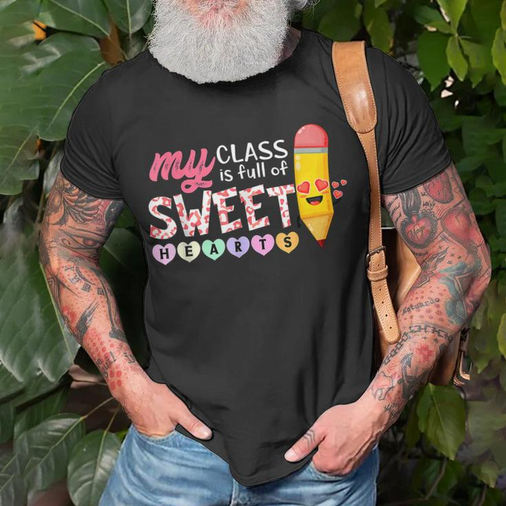 My Class Is Full Of Sweetheart Valentines Day Teacher T-Shirt Gifts for Old Men