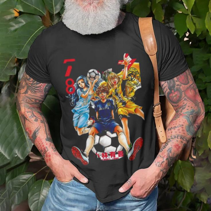 Colored Design Aoashi Anime Unisex T-Shirt Gifts for Old Men