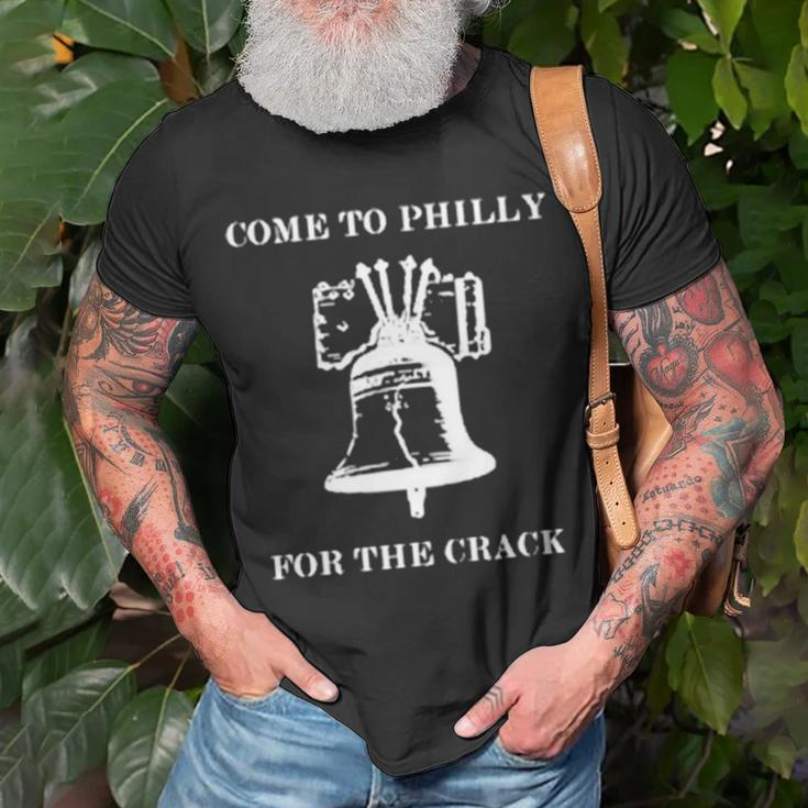 Come To Philly For The Crack Unisex T-Shirt Gifts for Old Men