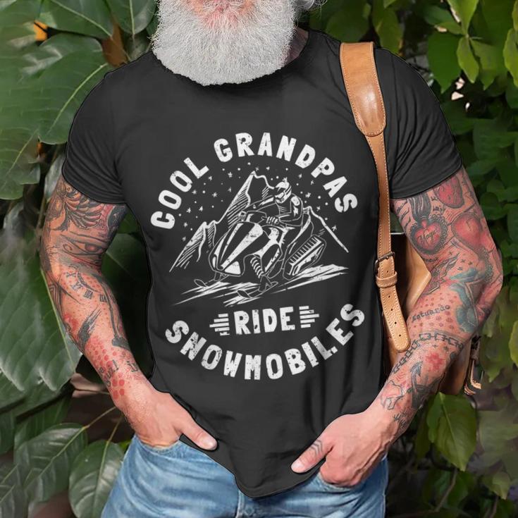 Cool Grandpas Ride Schneemobil Opa Schneemobil T-Shirt Geschenke für alte Männer