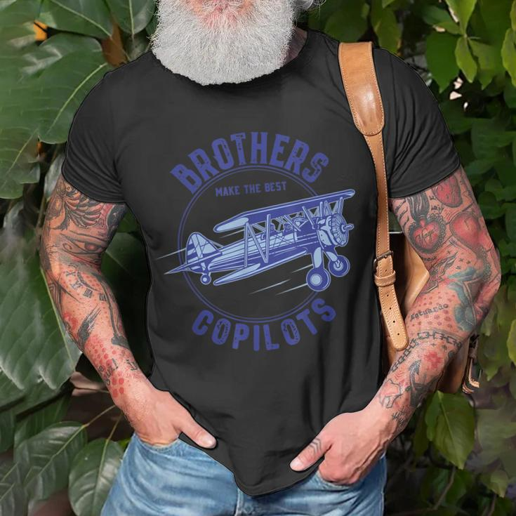 Copilots Brothers Aviation Dad Vintage Plane T-Shirt Gifts for Old Men