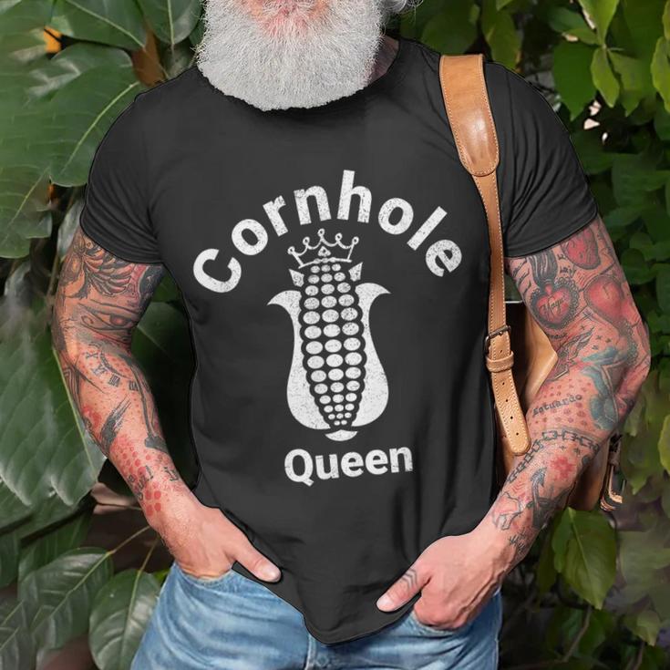 Cornhole Queen Lustiges Damen T-Shirt, Motiv für Spielbegeisterte Geschenke für alte Männer