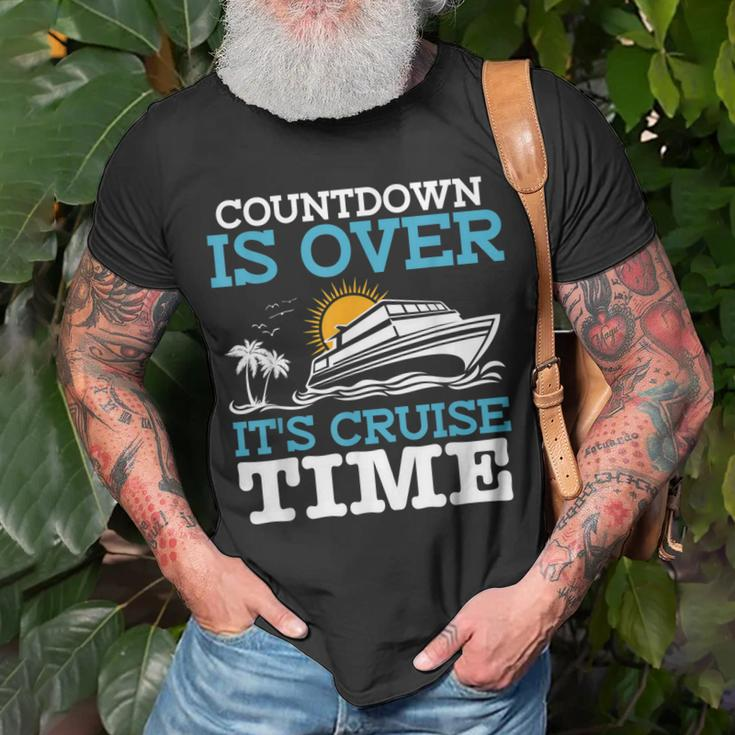 Countdown Is Over Its Cruise Time Cruising Lover Cruiser Unisex T-Shirt Gifts for Old Men