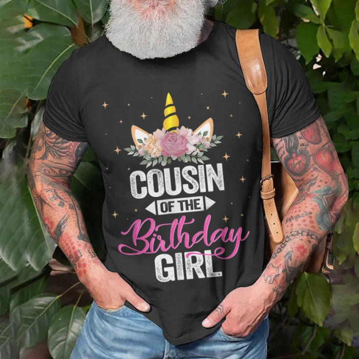 Cousin Of The Birthday Girl Father Gift Unicorn Birthday Unisex T-Shirt Gifts for Old Men