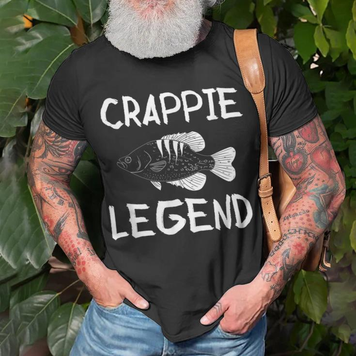 Crappie Legend Fischer Angler T-Shirt Geschenke für alte Männer