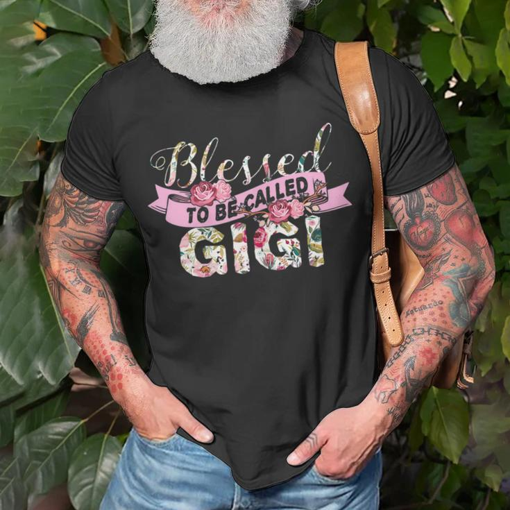 Cute Blessed To Be Called Gigi Best Grandmom Ever Gift Unisex T-Shirt Gifts for Old Men