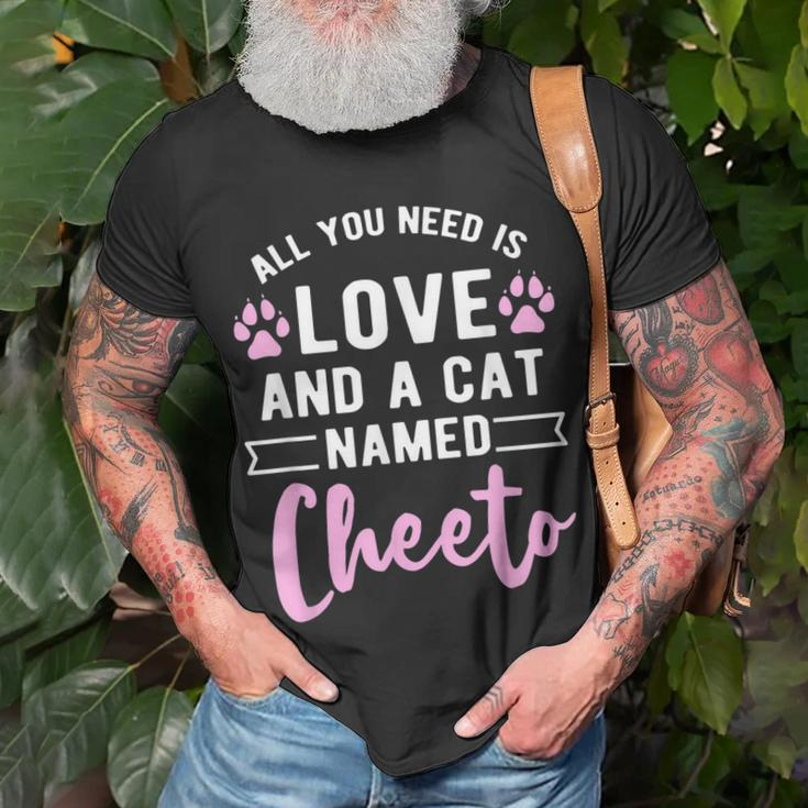 Cute Cat Named Funny Quote Cheeto Cats Owner Unisex T-Shirt Gifts for Old Men