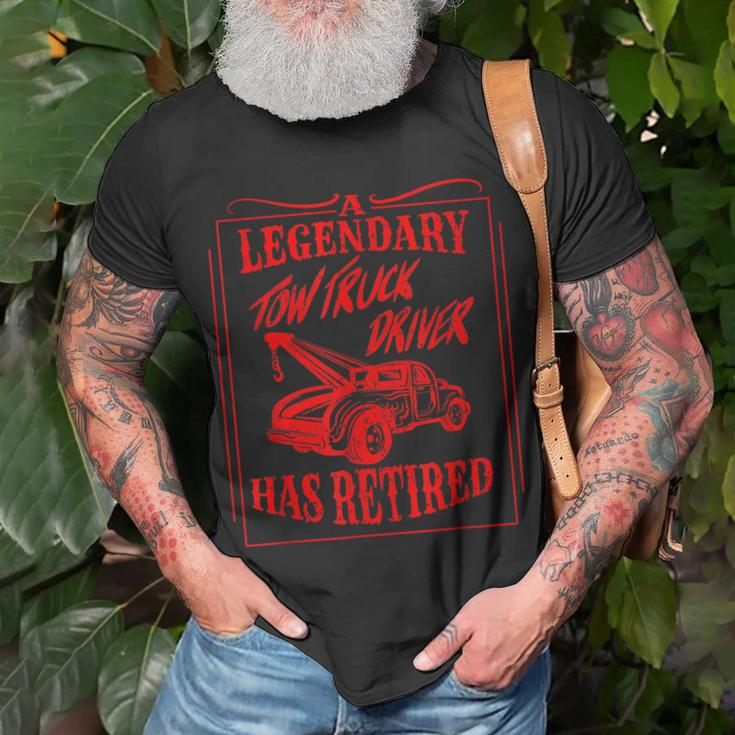 Cute A Legendary Tow Truck Driver Has Retired T-shirt Gifts for Old Men