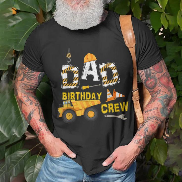 Dad Birthday Crew Construction Birthday Party T-shirt Gifts for Old Men