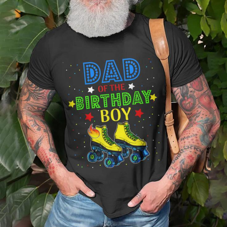 Dad Birthday Rolling Skate Birthday Family Party T-shirt Gifts for Old Men