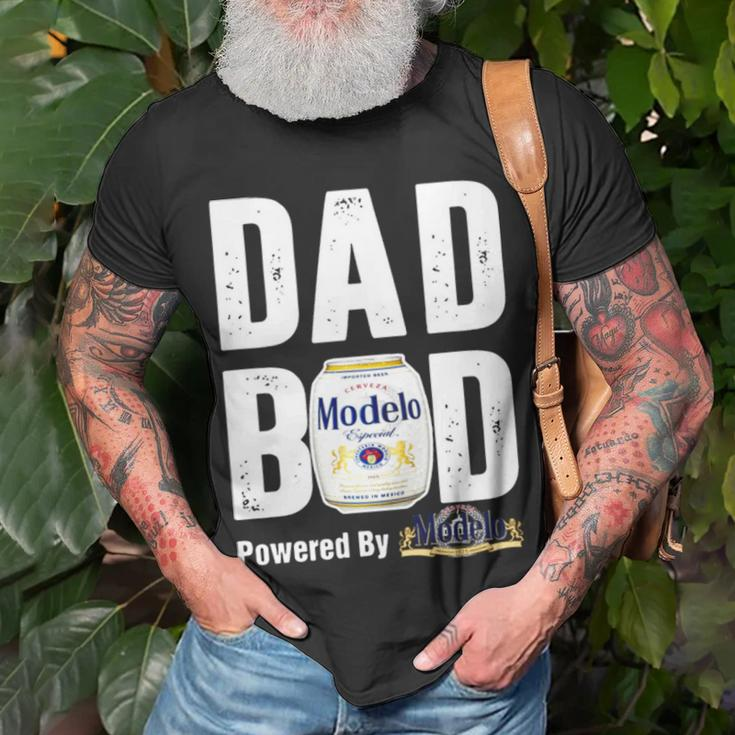 Dad Bod Powered By Modelo Especial Unisex T-Shirt Gifts for Old Men