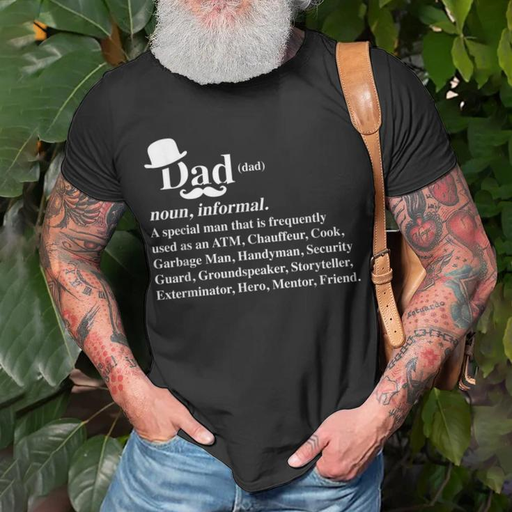 Dad Definition Daddy Father Fatherhood Stepdad Husband Poppa Gift For Mens Unisex T-Shirt Gifts for Old Men