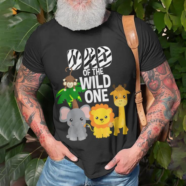 Dad des Wilden Einzigen Zoo-Thema Geburtstag Safari Dschungel Tier T-Shirt Geschenke für alte Männer