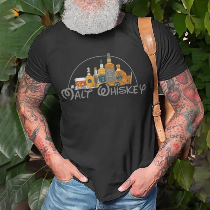 Dad Malt Whiskey Unisex T-Shirt Gifts for Old Men