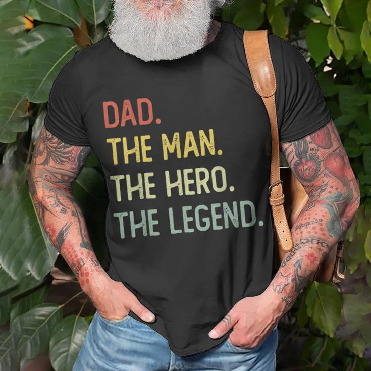 Dad The Man The Hero The Legend Unisex T-Shirt Gifts for Old Men