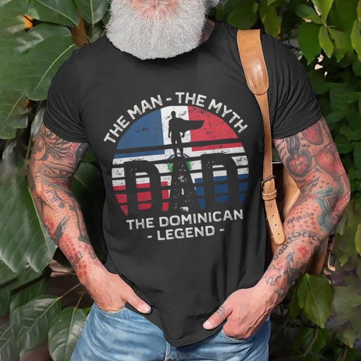 Dad The Man The Myth The Dominican Legend Dominican Republic Gift For Mens Unisex T-Shirt Gifts for Old Men