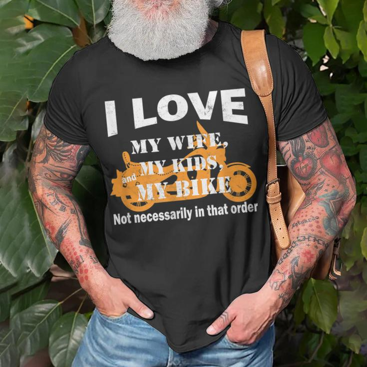 Dads Who Ride Motorcycles Funny Biker Dad Gift For Mens Unisex T-Shirt Gifts for Old Men