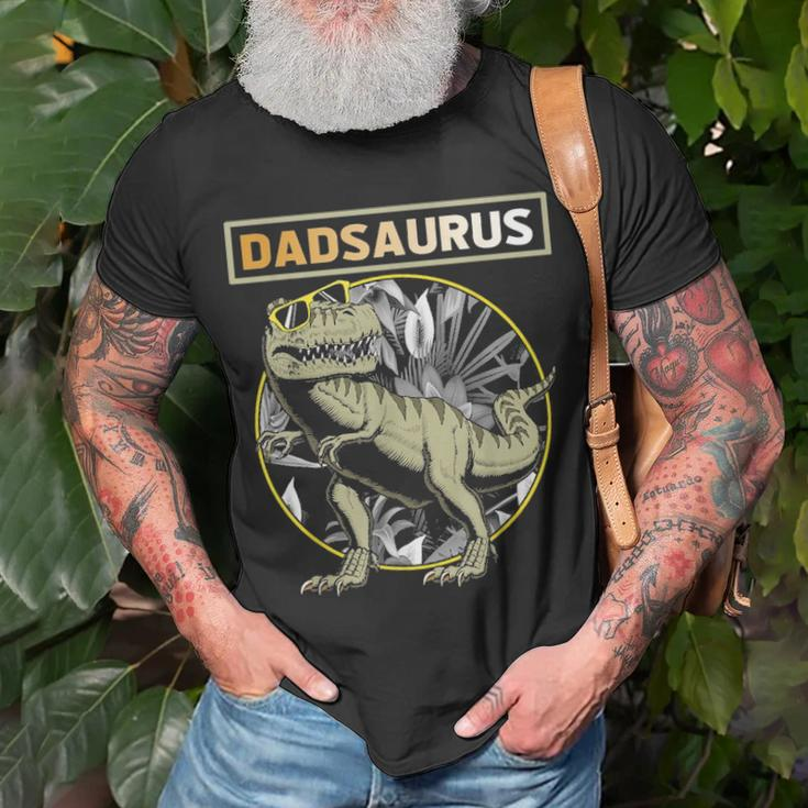 Dadsaurus Dad Dinosaur Fathers Day Gift Unisex T-Shirt Gifts for Old Men