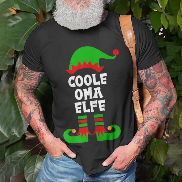 Damen Coole Oma Elfe Partnerlook Familien Outfit Weihnachten T-Shirt Geschenke für alte Männer