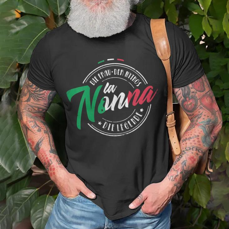 Damen La Nonna Großmutter Italienische Frauen Legende Oma T-Shirt Geschenke für alte Männer