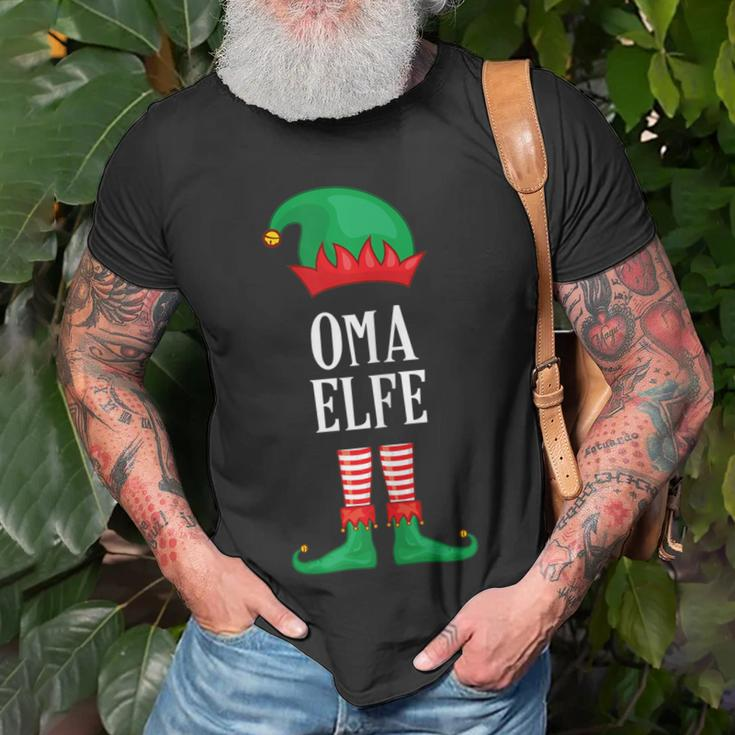 Damen Oma Elfe Partnerlook Familien Outfit Weihnachten T-Shirt Geschenke für alte Männer