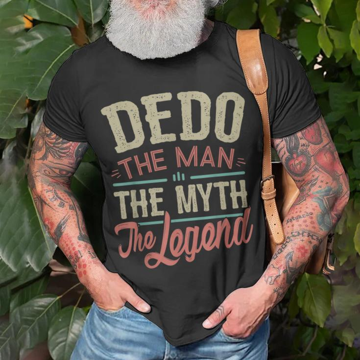 Dedo From Grandchildren Dedo The Myth The Legend Gift For Mens Unisex T-Shirt Gifts for Old Men