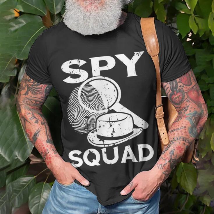 Detektiv Spy Squad Spy Kostüm Investigate Espionage Agent T-Shirt Geschenke für alte Männer