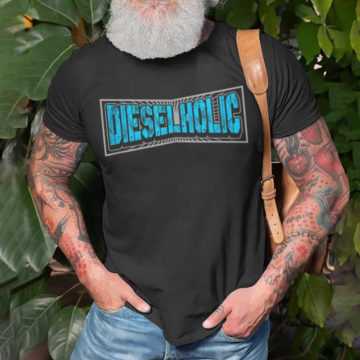 Dieselholic Truck Driver Funny Car Mechanic Unisex T-Shirt Gifts for Old Men