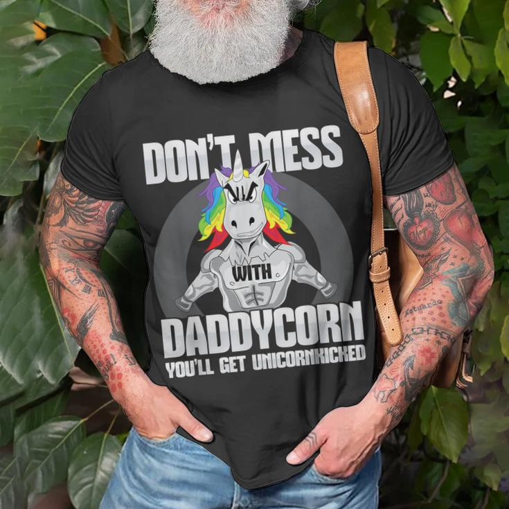 DonMess With Daddycorn I Funny Dad Father Fitness Gift For Mens Unisex T-Shirt Gifts for Old Men
