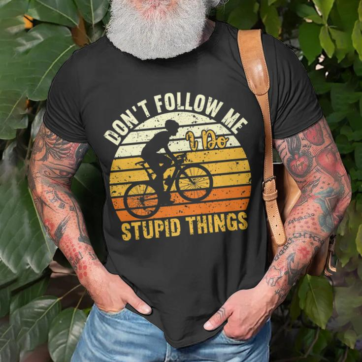 Dont Follow Me I Do Stupid Things V3 T-Shirt Gifts for Old Men