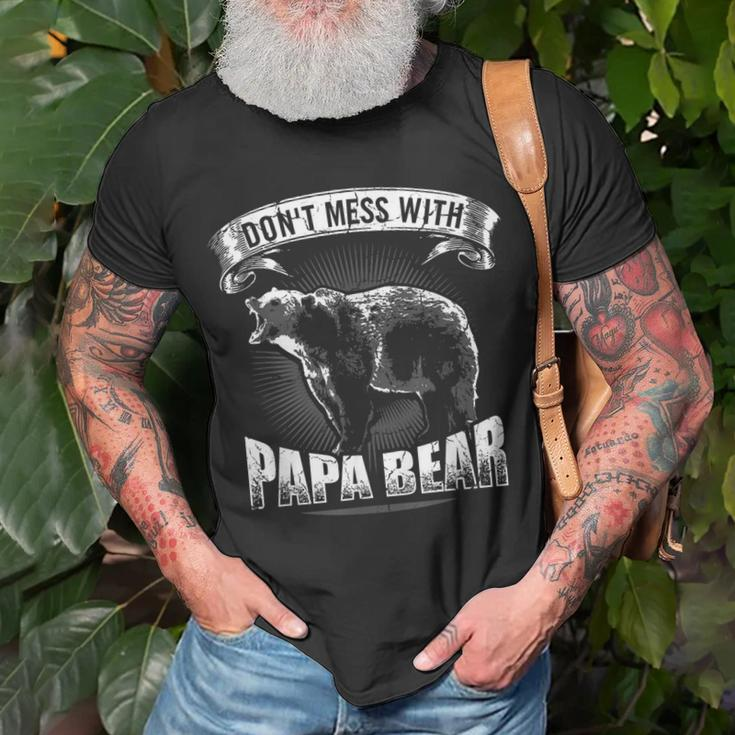 Dont Mess With Papa Bear Dad Camping Grizzly Camper Camp T-Shirt Gifts for Old Men